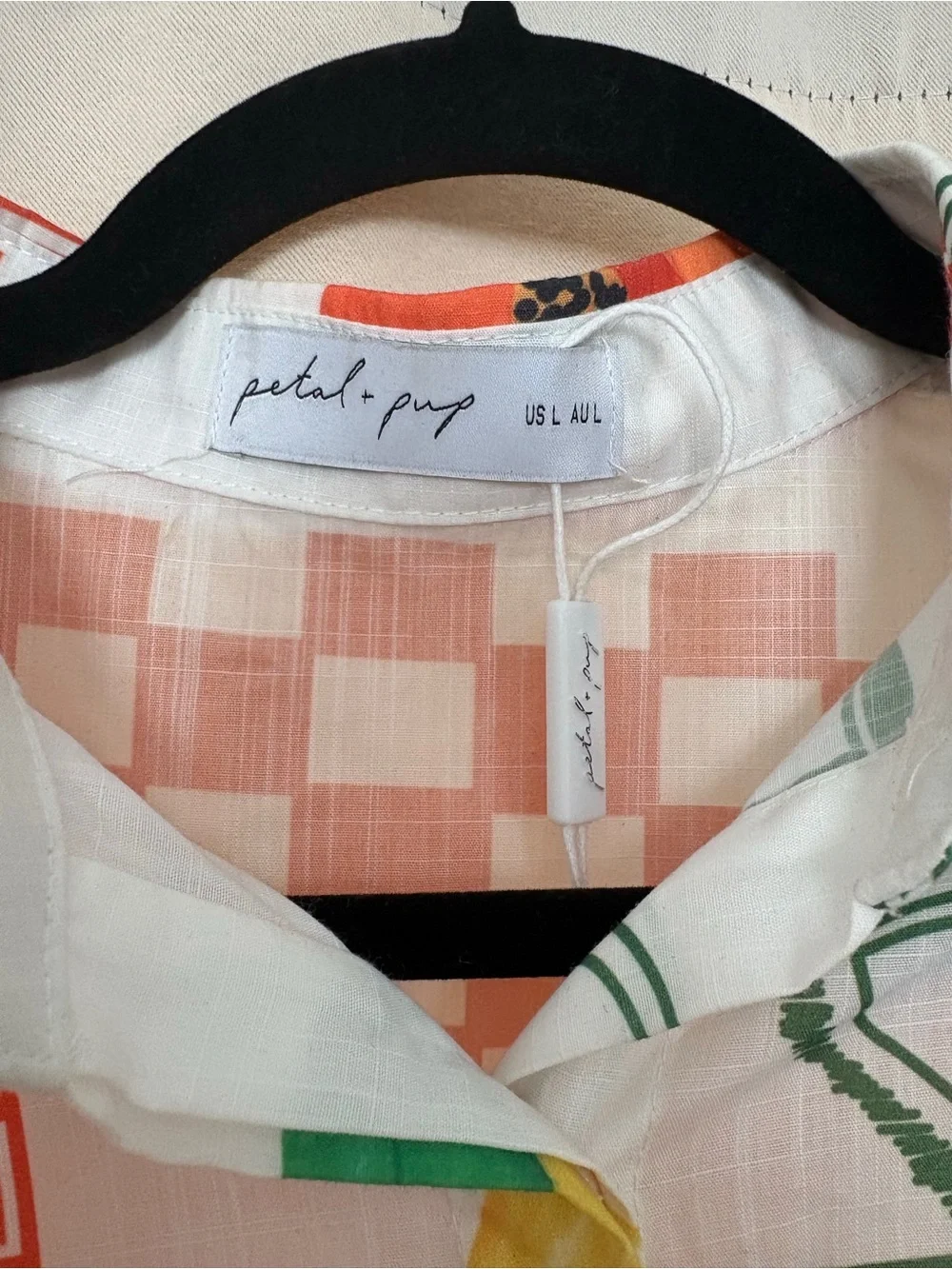 Petal + Pup NWOT Mediterranean Print Romper Women’s Large